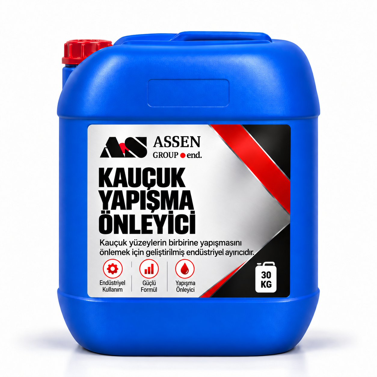 ASSEN GROUP kauçuk yapışma önleyici anti-tack 30 kg mavi bidon